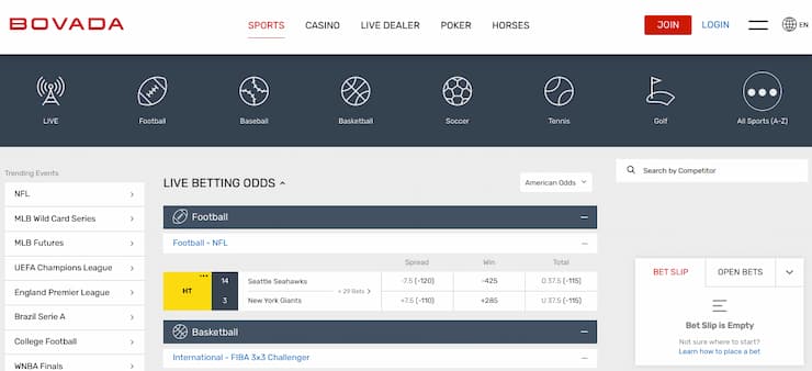 Bovada sportsbook