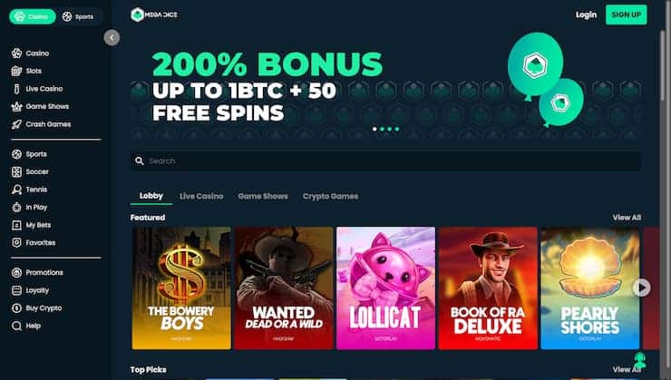 Mega Dice IL Online Gambling