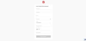 Sign up forms at BetOnline.