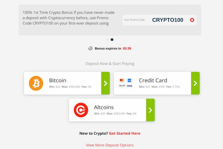 BetOnline deposit methods