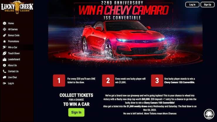 Lucky Creek Cash App Casino
