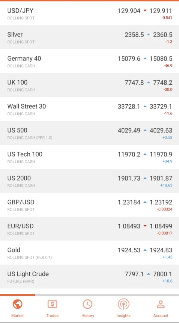 Trade Nation app