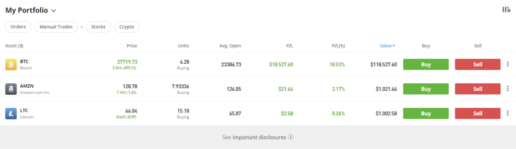 etoro vs coinbase- demo accounts