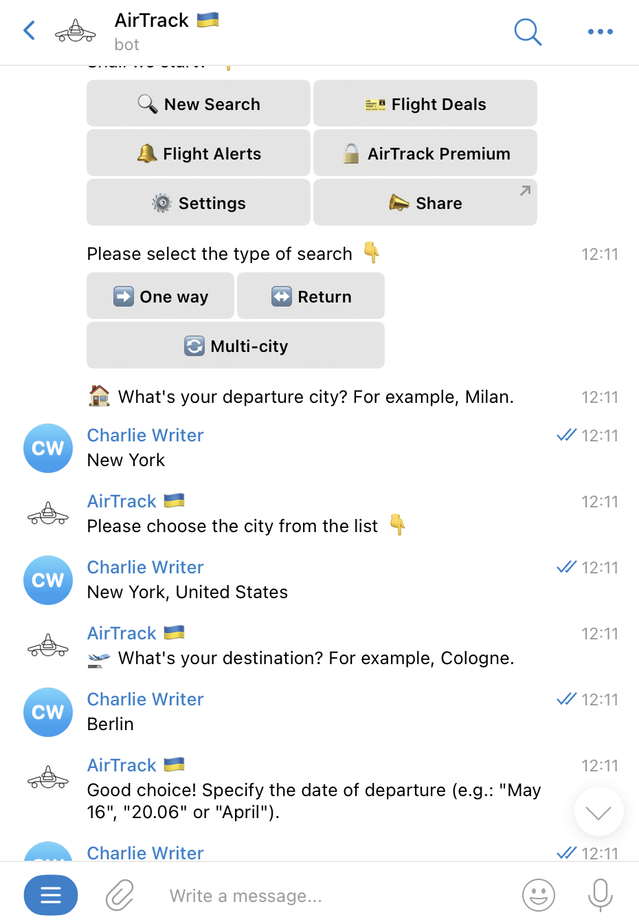 AirTrack Telegram 