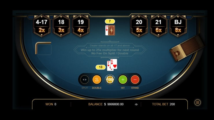 Blackjack Lightning game