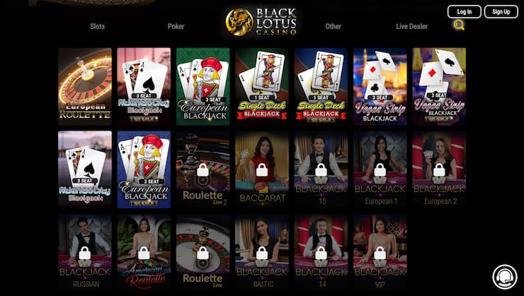 Black Lotus Instant Play Casino