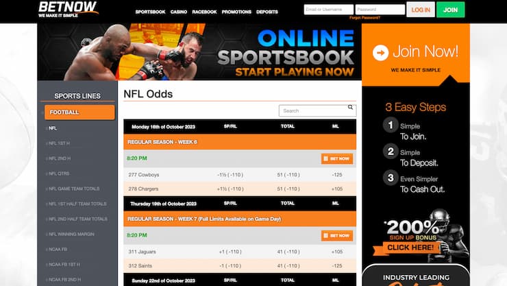 BetNow NC Online Gambling Site