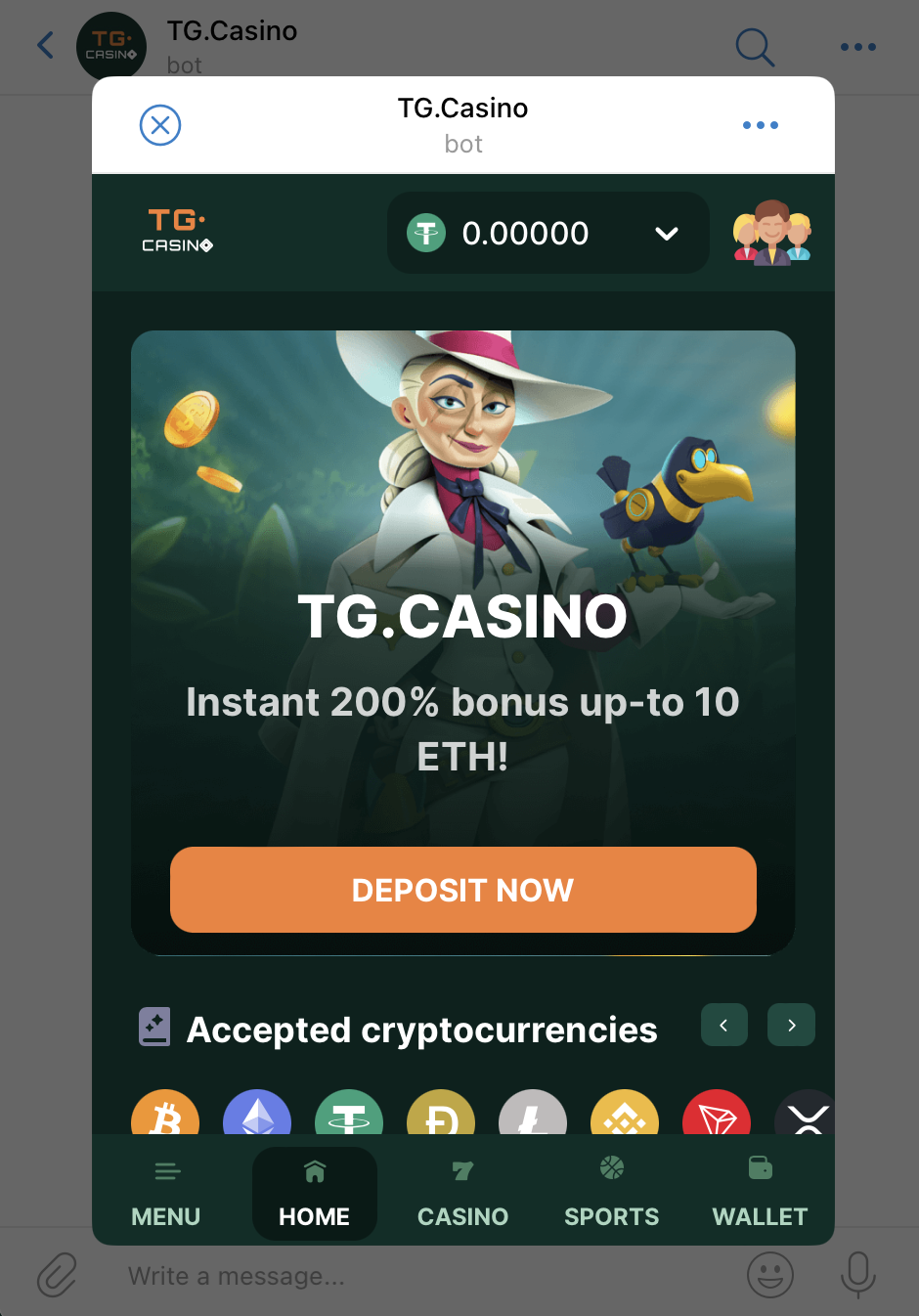 TG.Casino Telegram 