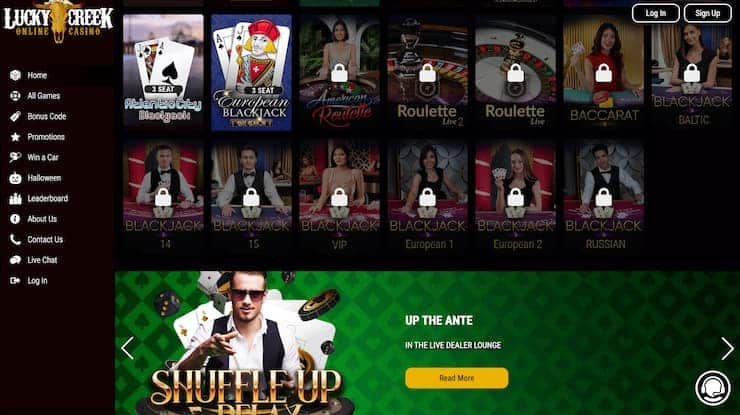 Lucky Creek Prepaid Card Casino