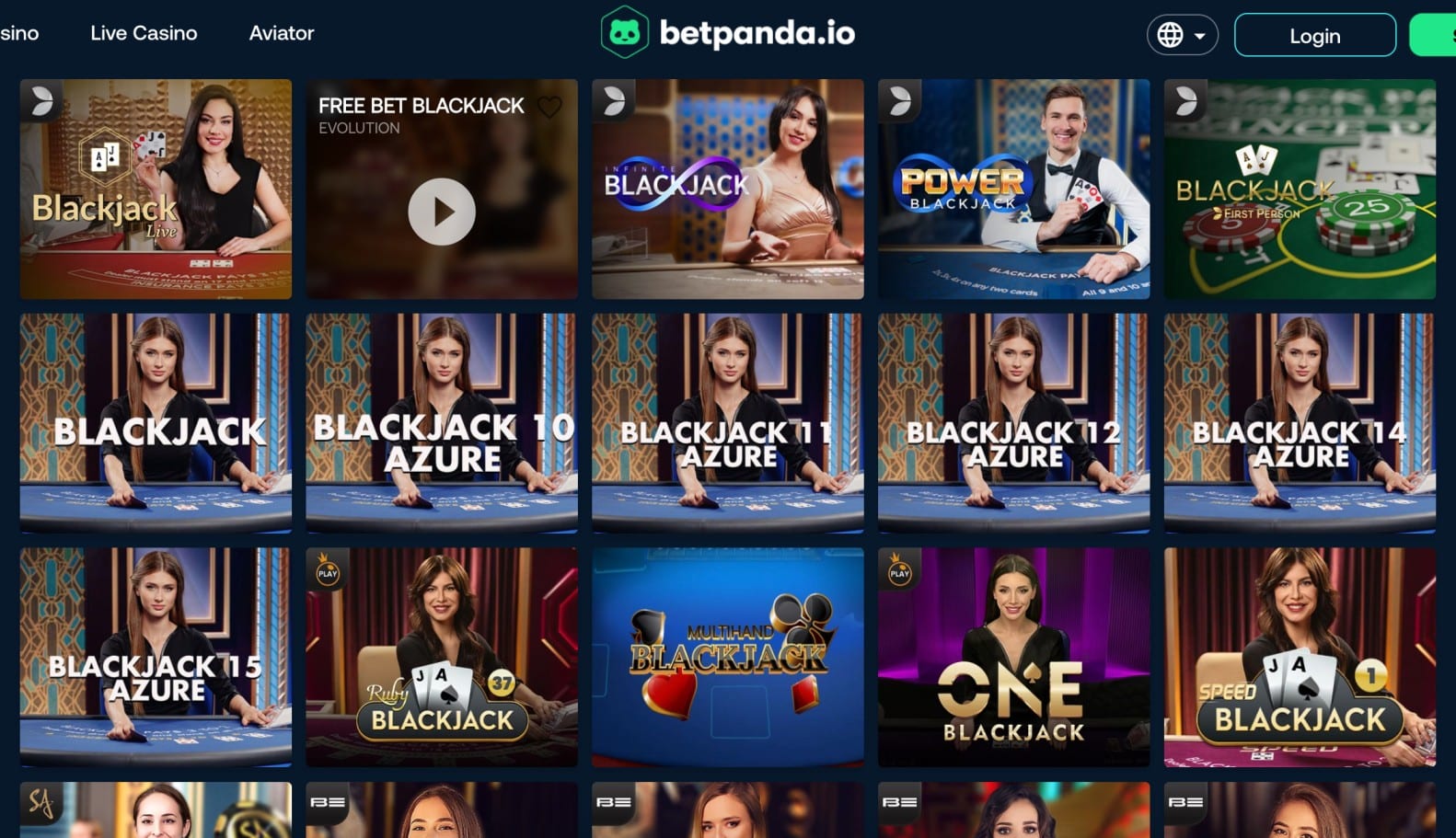 Betpanda blackjack