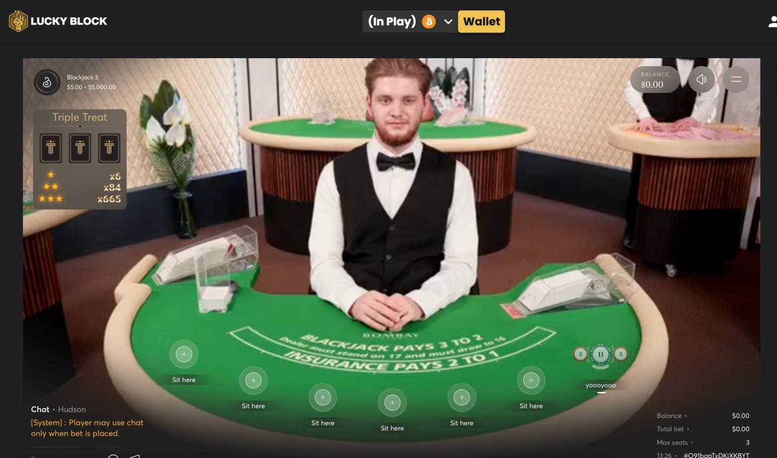 Bitcoin en Blackjack