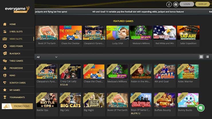 Everygame Prepaid Card Casino