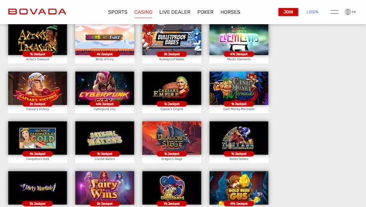 Bovada Oregon Online Casino