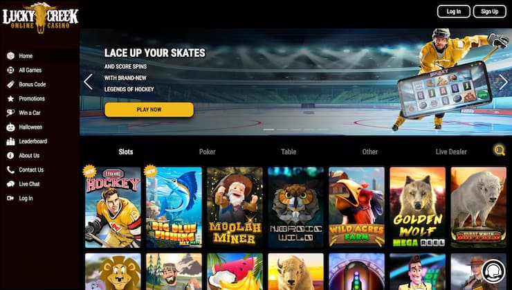 Lucky Creek Oregon Online Casino