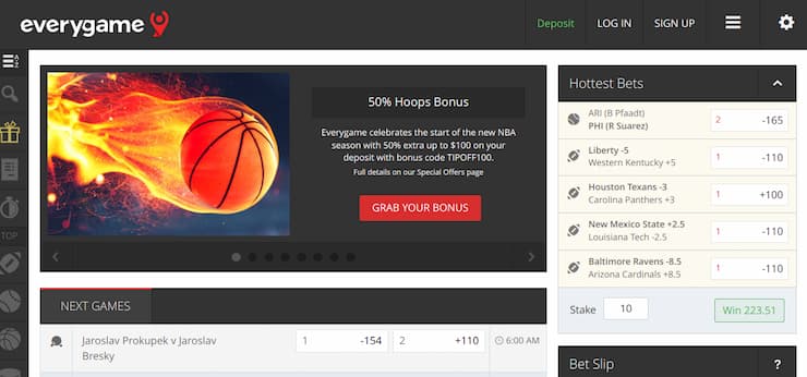 Everygame FL sports betting
