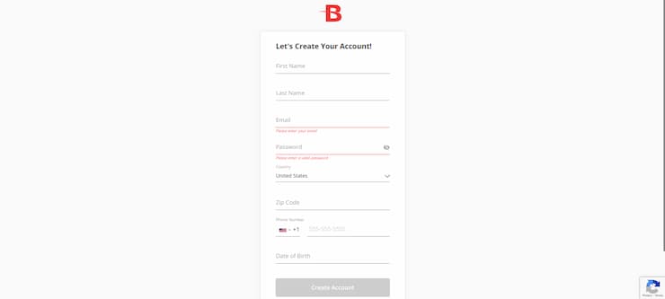 BetOnline FL sign up