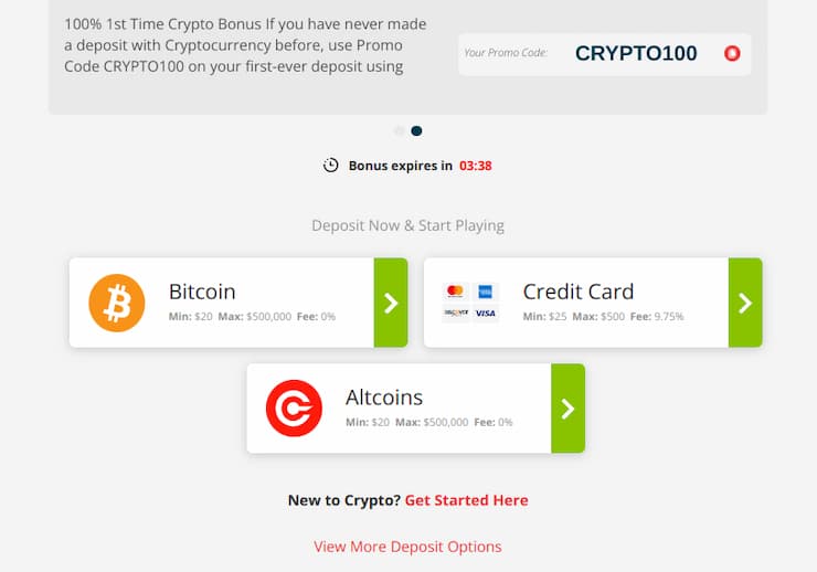 BetOnline Florida make a deposit