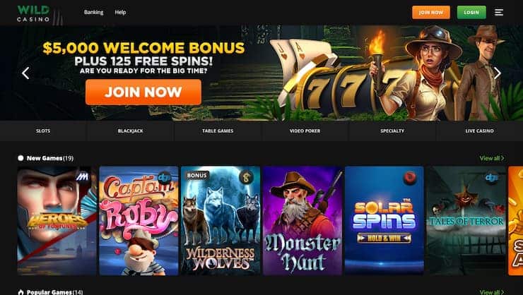 Wild Casino $20 Deposit Casino