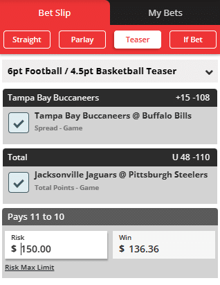 Teaser with stake.