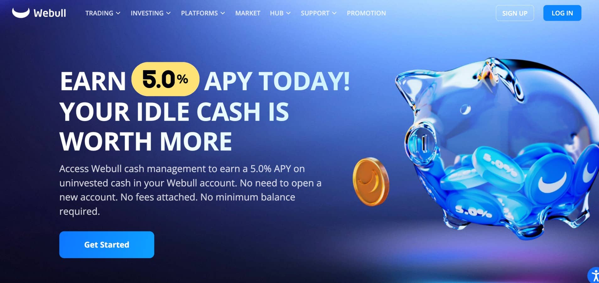 Webull ETF trading platform