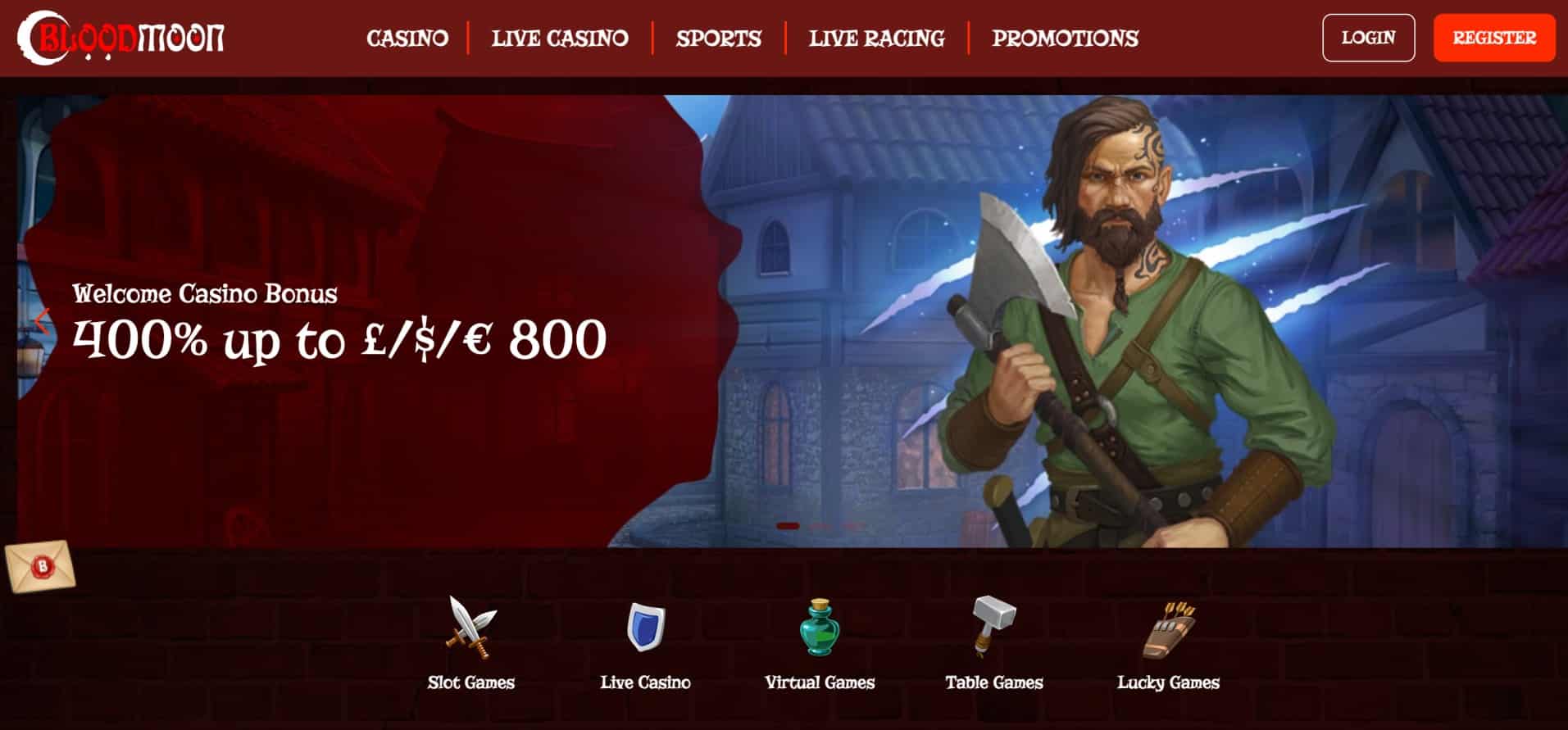 Blood Moon welcome casino bonus