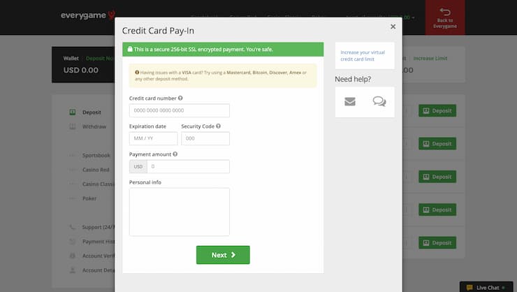 Step 4: Place a Deposit