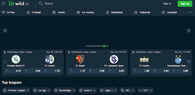 Wild.io Review Sportsbook