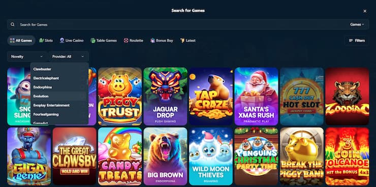 Wild.io Casino software providers