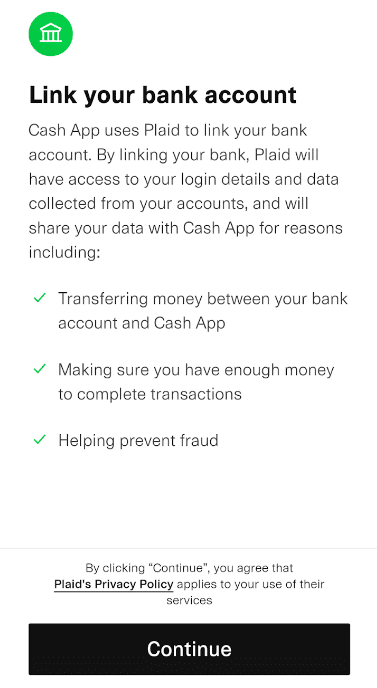 cash app add bank account