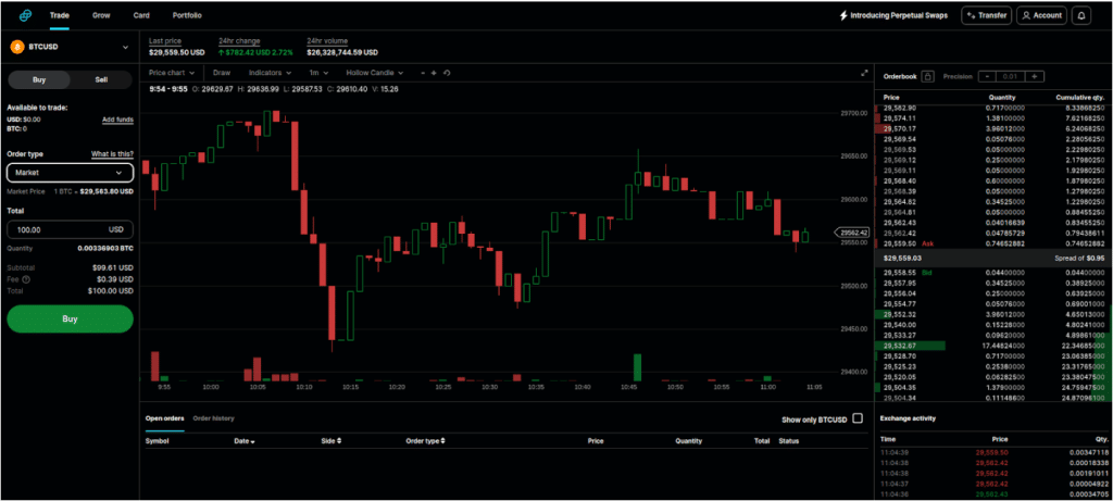 Gemini Active Trader