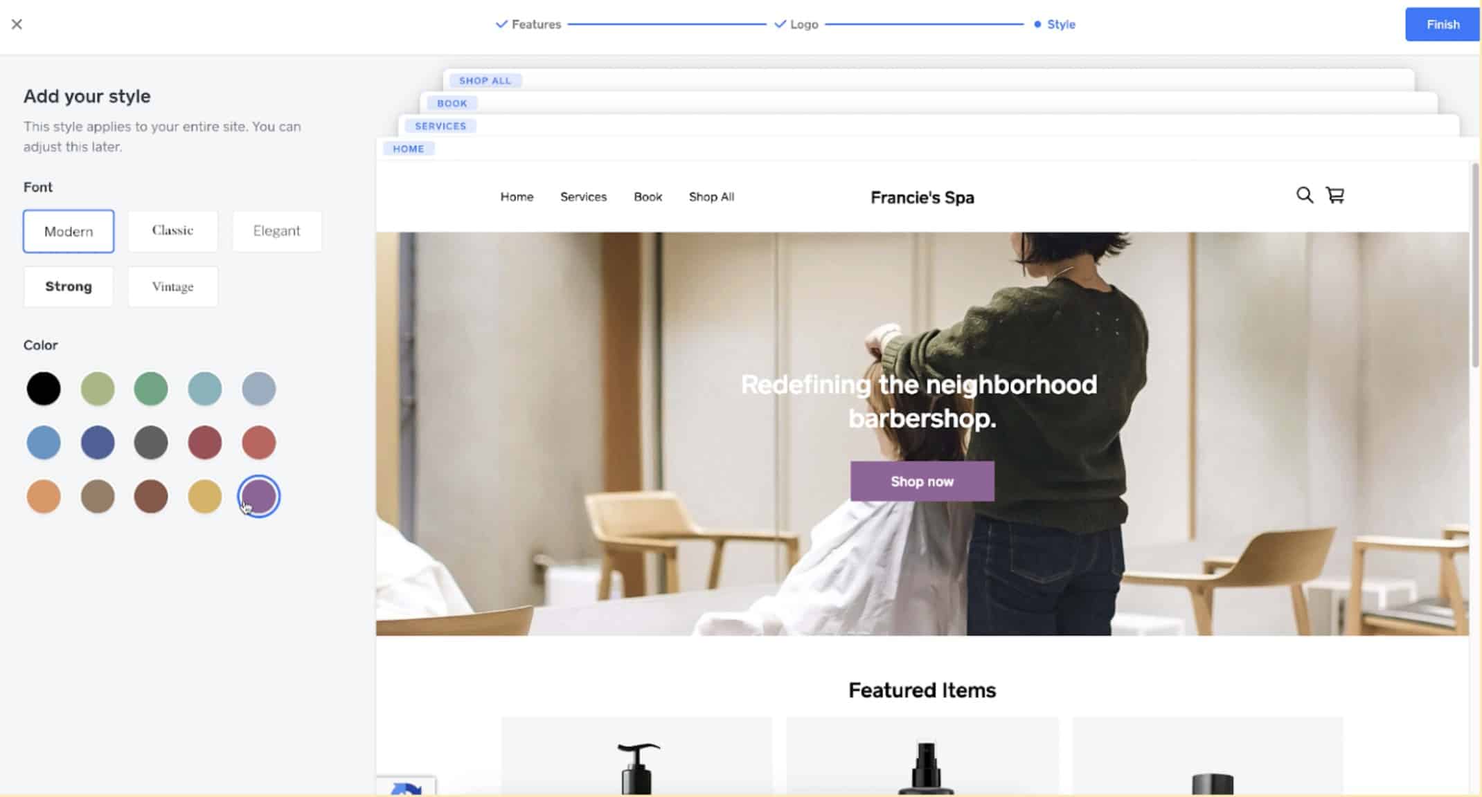Square website builder