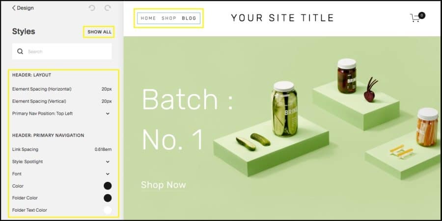 Squarespace website builder