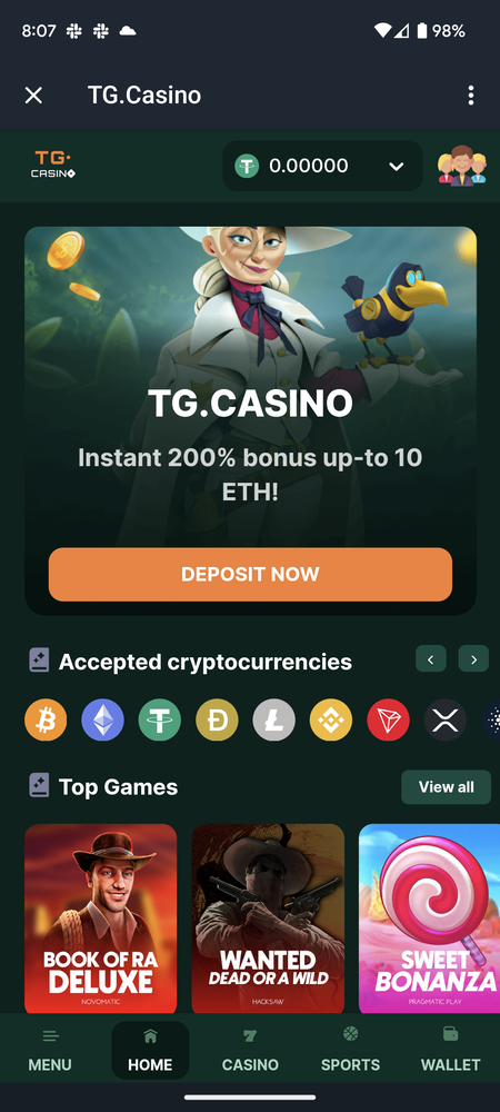 TG Casino Lobby