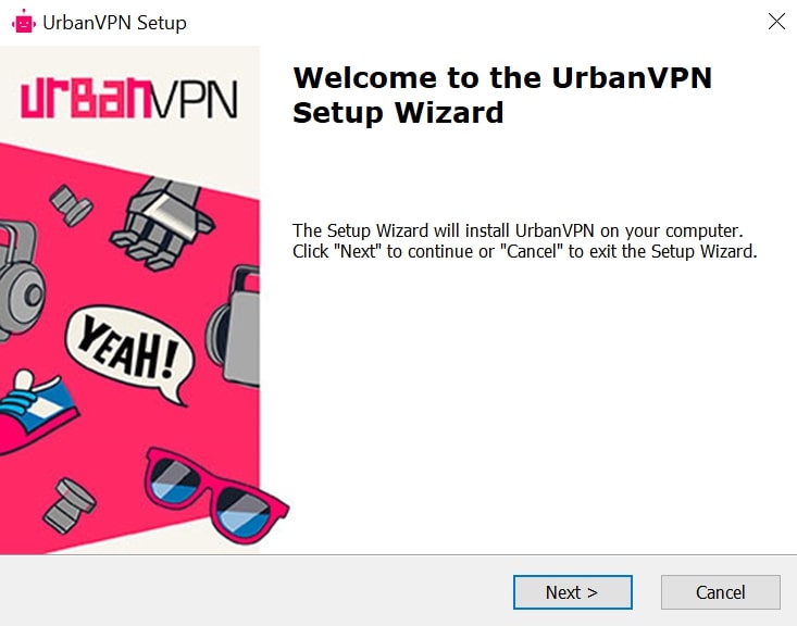 Urban VPN setup step 2