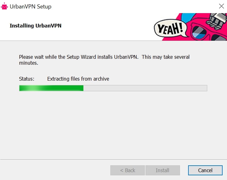 Urban VPN setup step 2