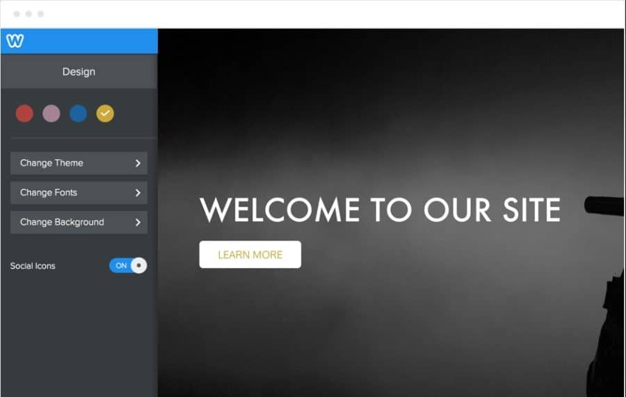 Weebly website builder