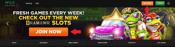 Wild Casino Join Now Online Slots Site
