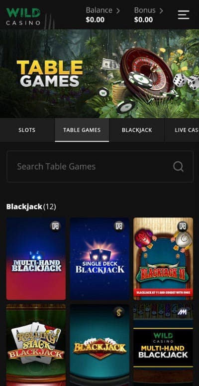 Wild Casino App
