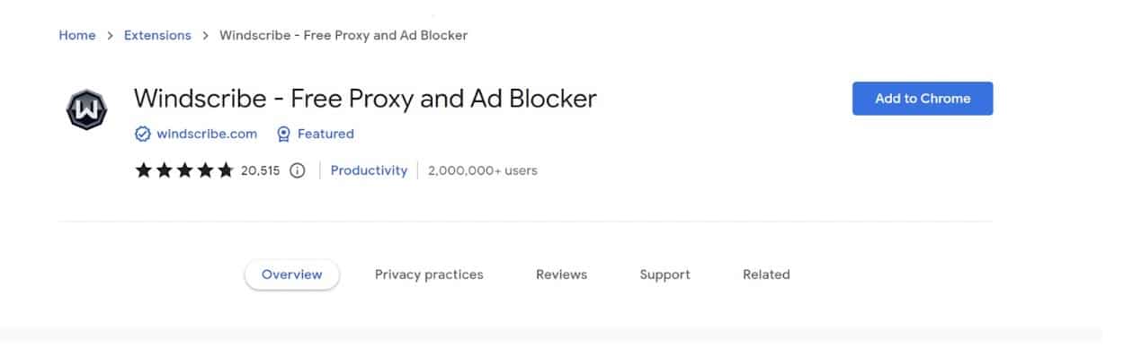 Windscribe - Free VPN and Ad Block