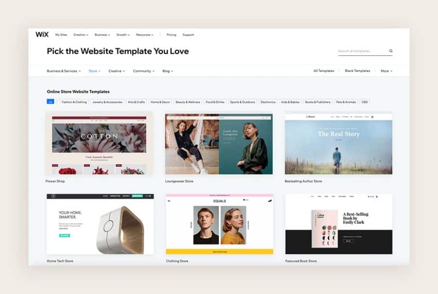 Wix website builder for Photograhers