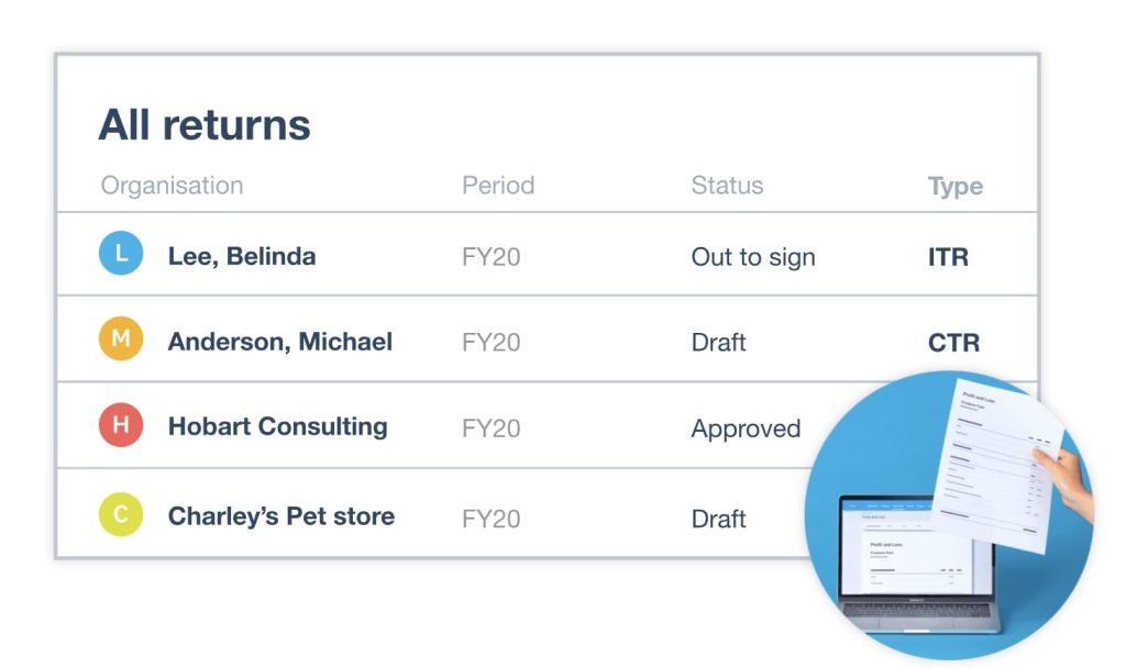 Xero tax filing