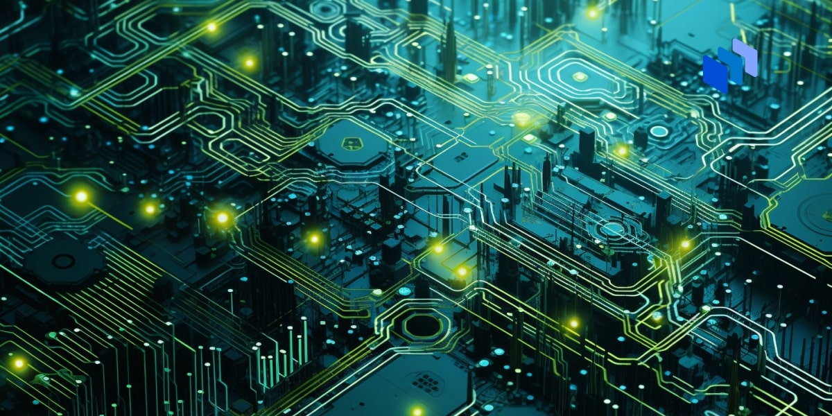 An embedded computer chip