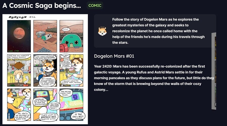 dogelon comic