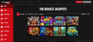 everygame casino homepage
