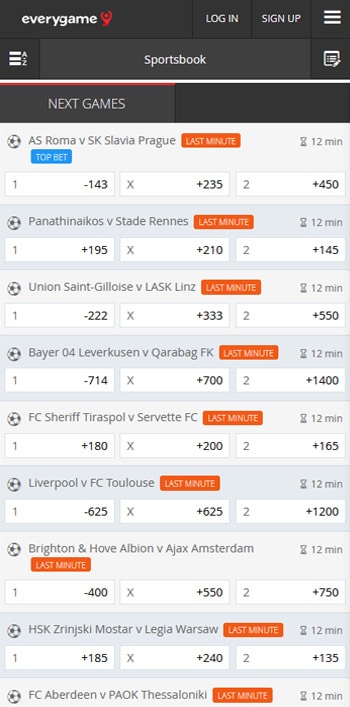 EveryGame Arizona Sports Betting App
