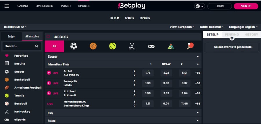Betplay’s official website offers downloadable software for dedicated iOS, Android, and Windows standalone apps.