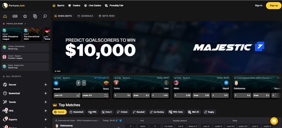 FortuneJack takes pride in using cutting-edge technologies to deliver the best gambling experience online.