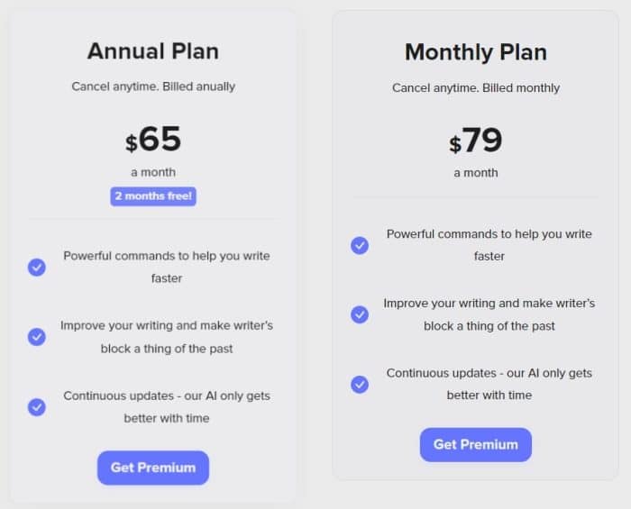 ShortlyAI’s pricing