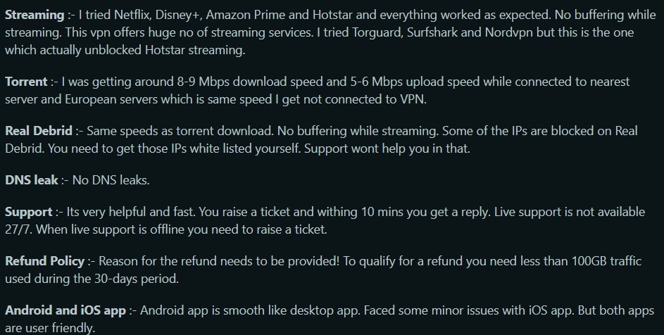 Reddit user’s personal review of PrivateVPN