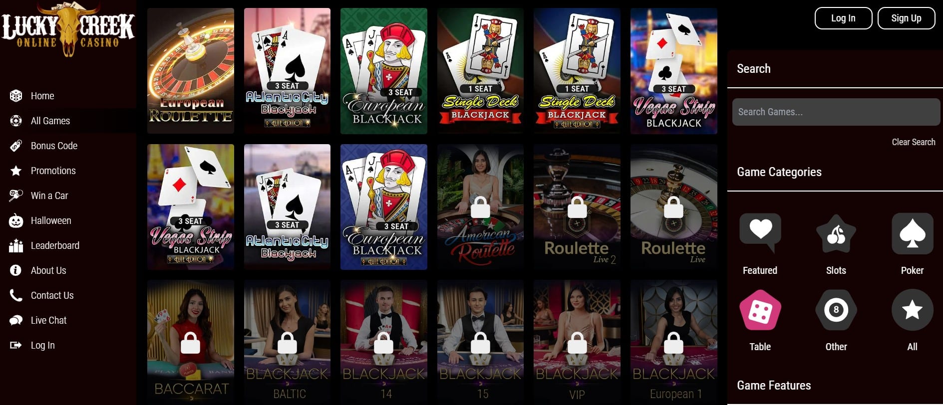 lucky creek casino blackjack